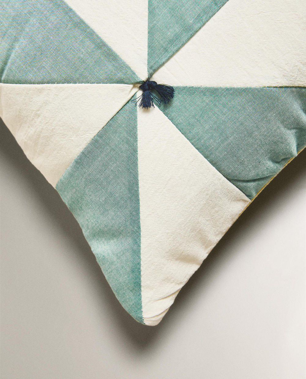 Zara Home наволочка декоративная из хлопка, зелёный, 45x45 см · 0615/007