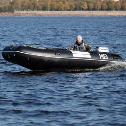 Надувная ПВХ-лодка BADGER Heavy Duty 470 AL, Серый