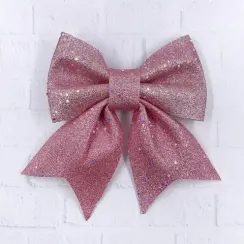 Бант Марго 19x22 см., 1 шт., розовый, Christmas DeLuxe (86836)