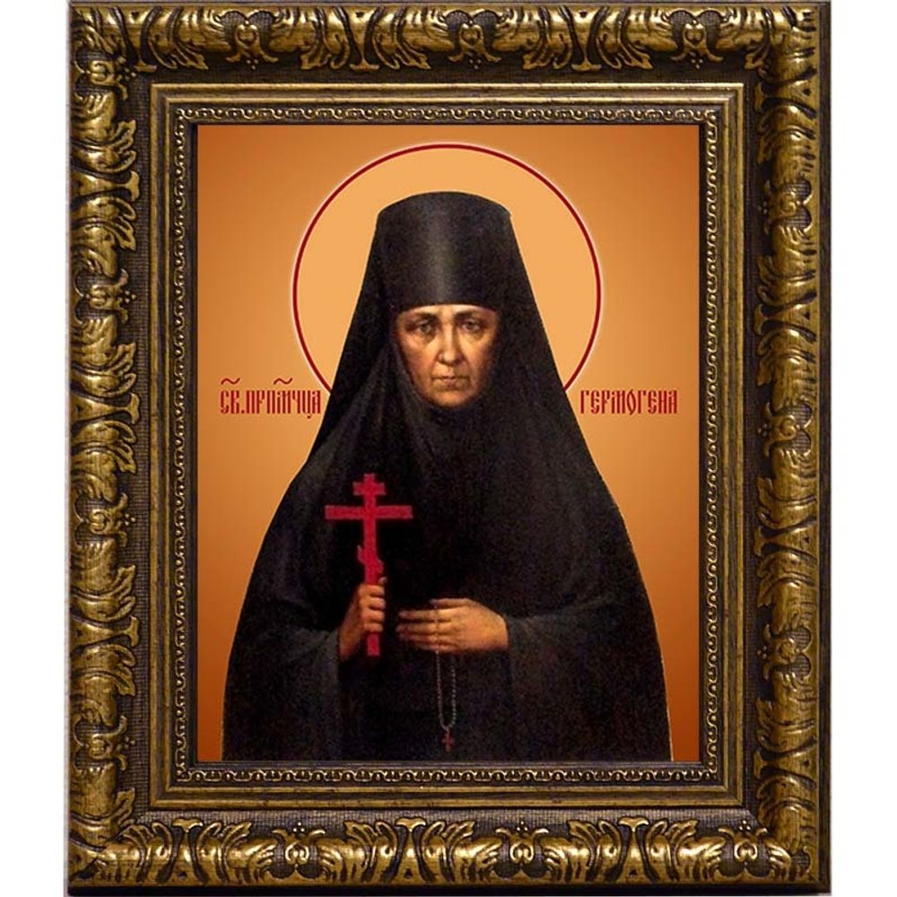 Гермогена Кадомцева, преподобномученица, монахиня. Икона на холсте.
