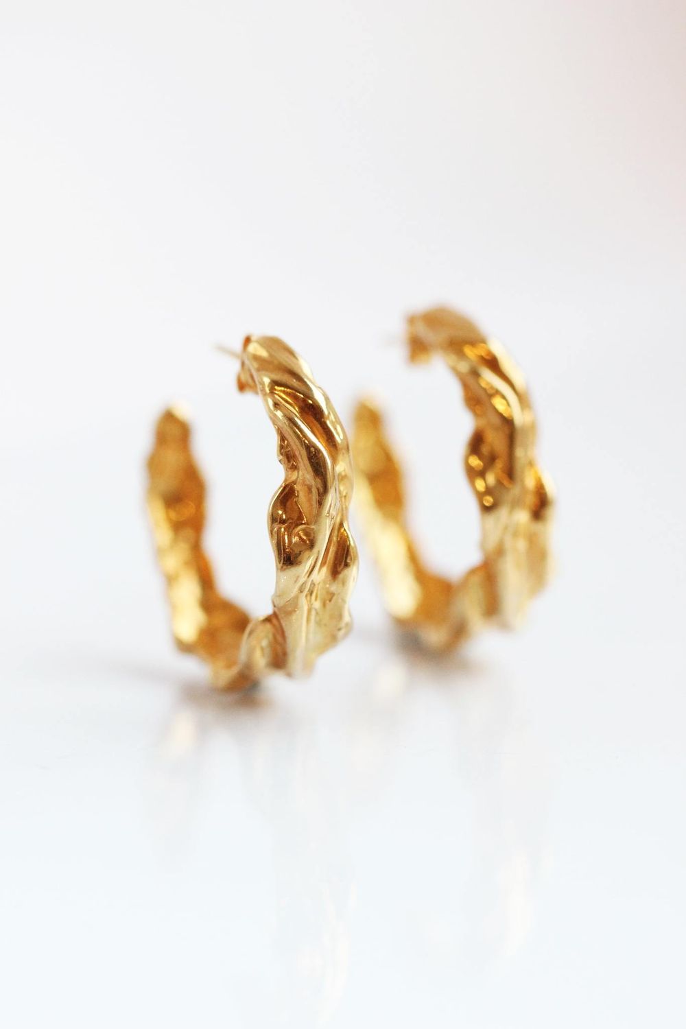 Серьги Карамель Конго в позолоте