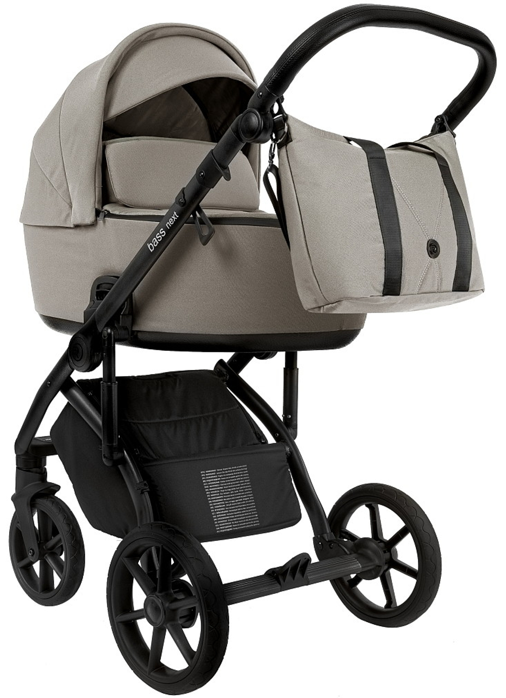 Детская коляска Roan Bass Next 2.0 3 в 1 с автокреслом Pituso Baesa Pro Black BSN/41/2 Hazel/Black/руч.Black