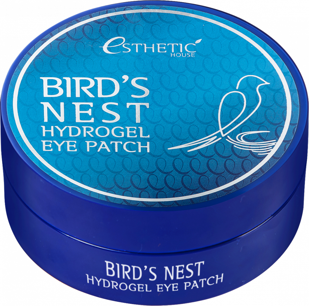Гидрогелевые патчи для глаз Ласточкино Гнездо ESTHETIC HOUSE Bird's Nest Hydrogel EyePatch, 60 шт.
