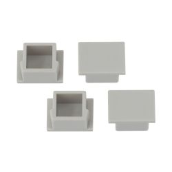 Набор заглушек ЭРА 1612-3A для профиля CAB261 4 глухие | Профили для светодиодных лент