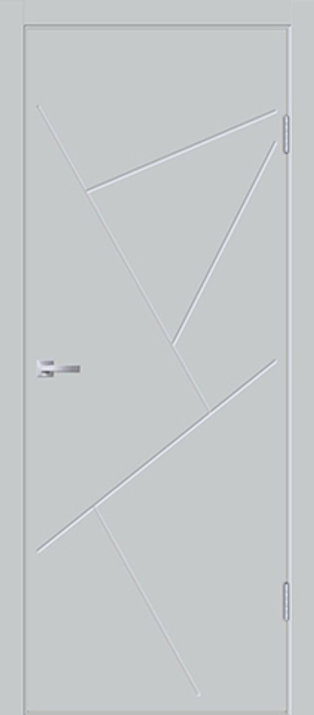 Межкомнатная дверь Velldoris Флэт Люкс S Эмаль светло-серая