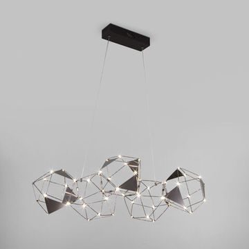 90368/5/ подвесной светильник/ черный жемчуг