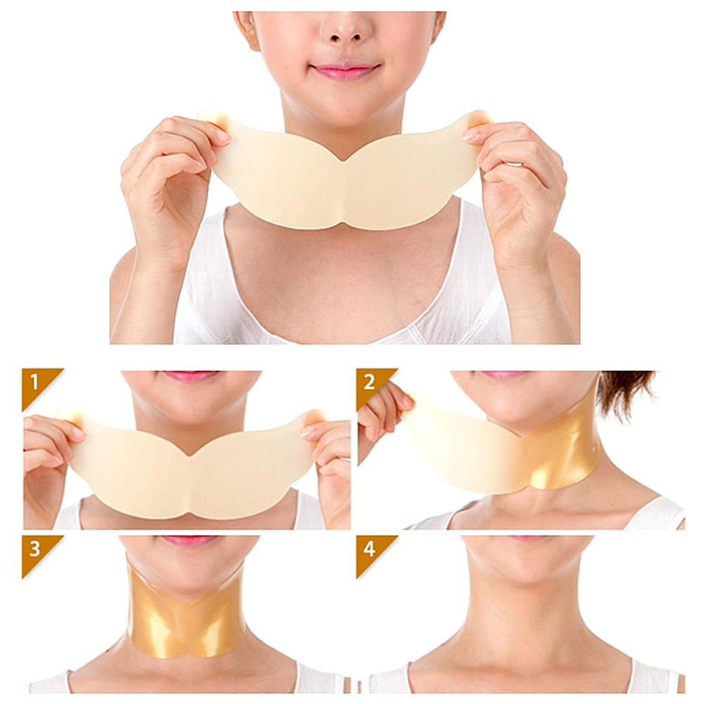 Патчи для шеи Petitfee and Koelf Gold 24K Neck Pack гидрогелевые с золотом 10 г