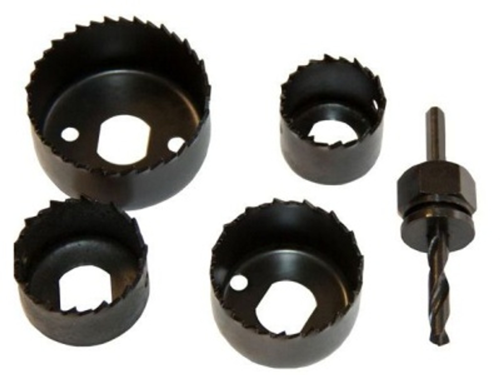 Набор кольцевых пил по дереву 32-54мм (4 насадки)