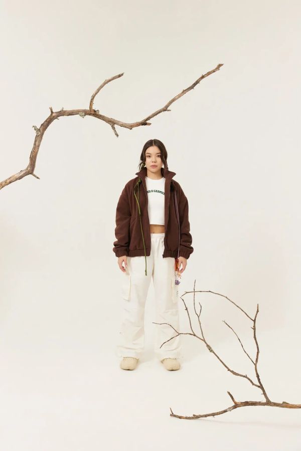 Куртка Флисовая FCF Logo Jacket
vol.2 коричневая - фото 12