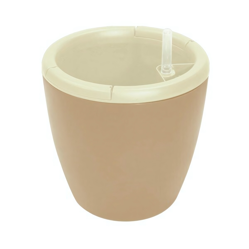 Горшок с автополивом InGreen Munchen D 160мм/2л с внутренней вставкой 1,6л, молочный шоколад