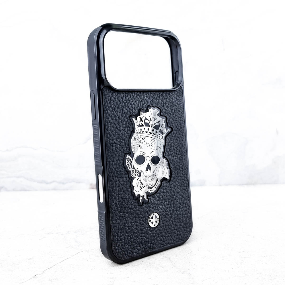 Эксклюзивный чехол iPhone Princess Calavera Euphoria HM Premium натуральная кожа ювелирный сплав
