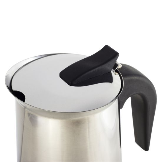 Кофеварка гейзерная 450 мл. 9 порций Kamille KM 0552 из нержавеющей стали