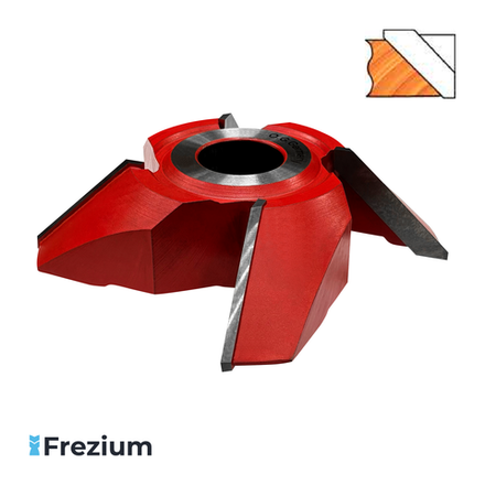 Фасочная насадная твердосплавная фреза для снятия фаски 45° "O.G.Germany" (160x32x35 Z4)