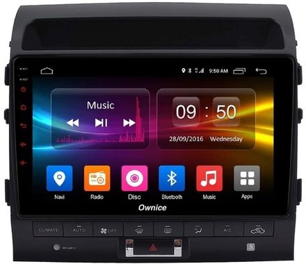 Магнитола для Toyota Land Cruiser 200 2007-2015 (со штатной камерой или 360) - Carmedia SF-1620-4-ABC Android 10, 8-ядер, Carplay, 4G SIM-слот