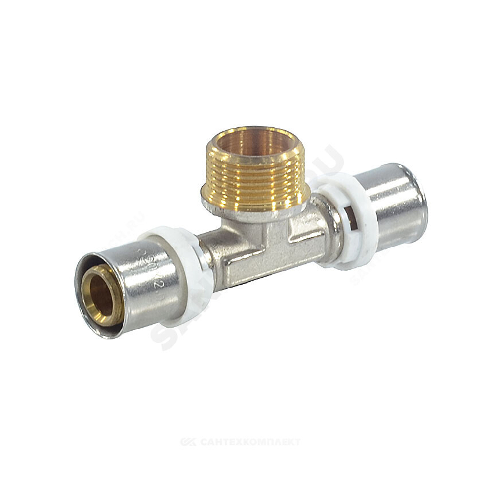 Тройник МП латунь пресс Дн 26х1/2"х26 НР ГОСТ 32415-2013 8012 Aquasfera 8012-04