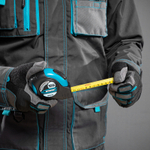 Рулетка "Schlagfest",10 м x 25 мм,магнитный обрезиненный зацеп,двусторонняя шкала,автоматическая фиксация Gross