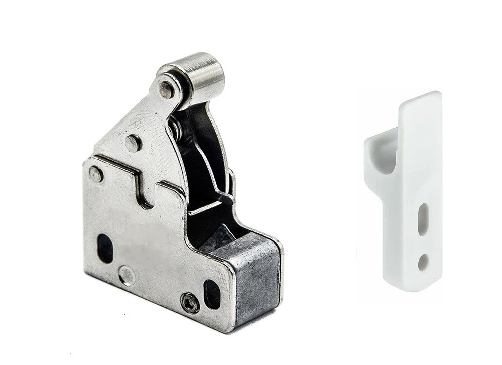 Нажимная защелка мебельная Mini Latch KS с ответной частью