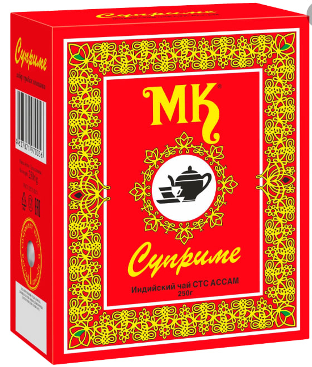 Чай индийский черный гранулированный  "Суприме" ,250г