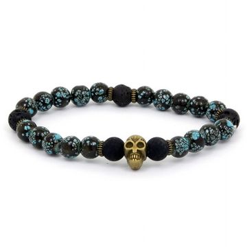 Фенечка из бусин "Череп"