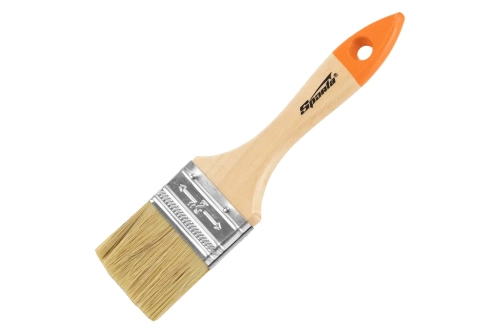 Кисть плоская Slimline 2" 50 мм, натуральная щетина, деревянная ручка Sparta