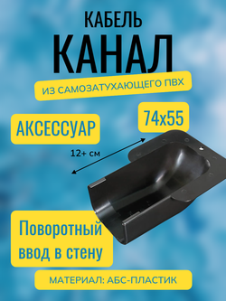 Аксессуары для кабель-канала "Арктика" RuVinil 74х55 (черные)