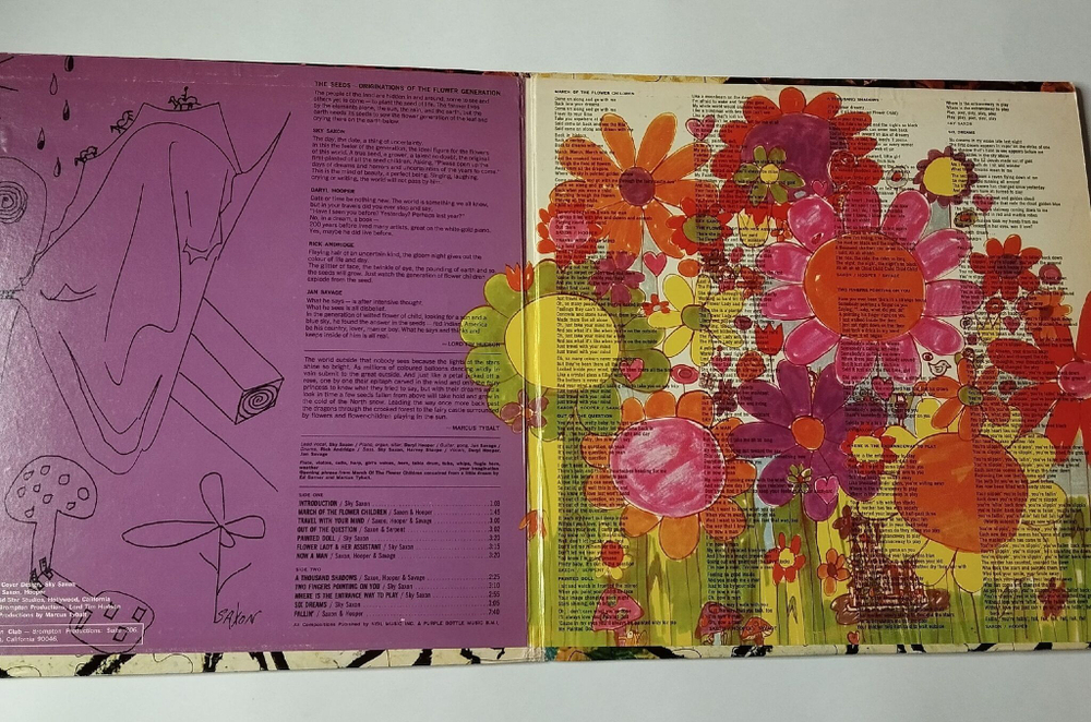 Винтажная виниловая пластинка LP The Seeds Future (USA 1967)