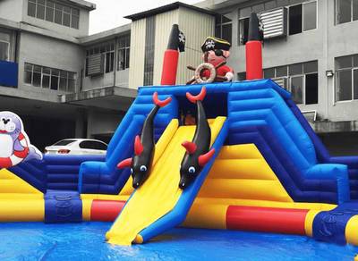 Наземный аквапарк «Синий кит» с бассейном, 20×20×7 м