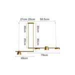 Ceiling design lamp Copper