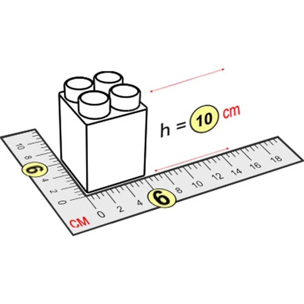 Элемент высокий 6x6x10 см для конструктора 5"