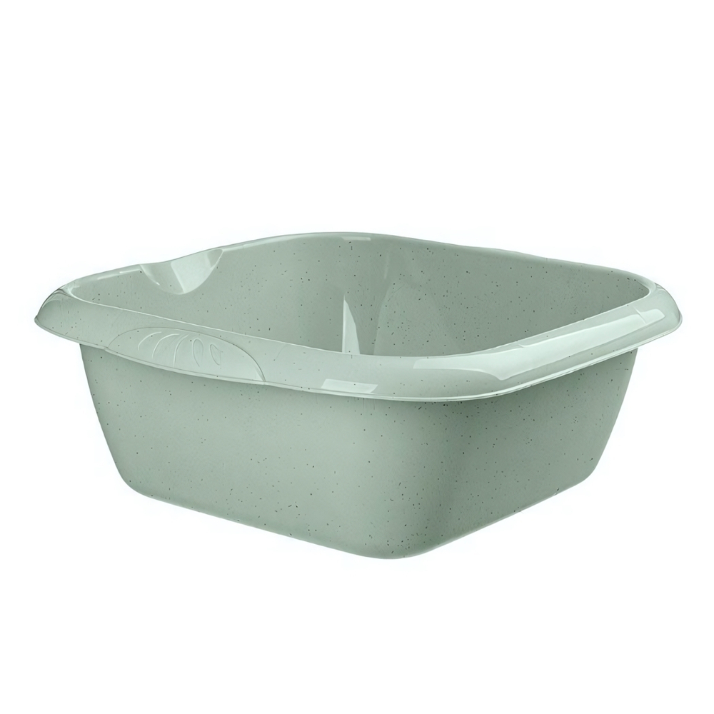 Таз универсальный "Greenland" квадратный 12л (зеленый флэк)