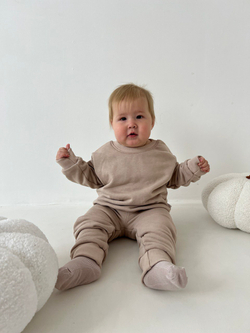 Штанишки oversized латте