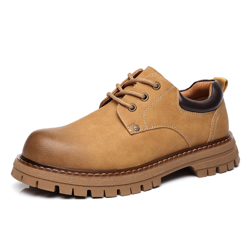 XIEGUIHUAYU Cow Split Leather Work Boots Men"s