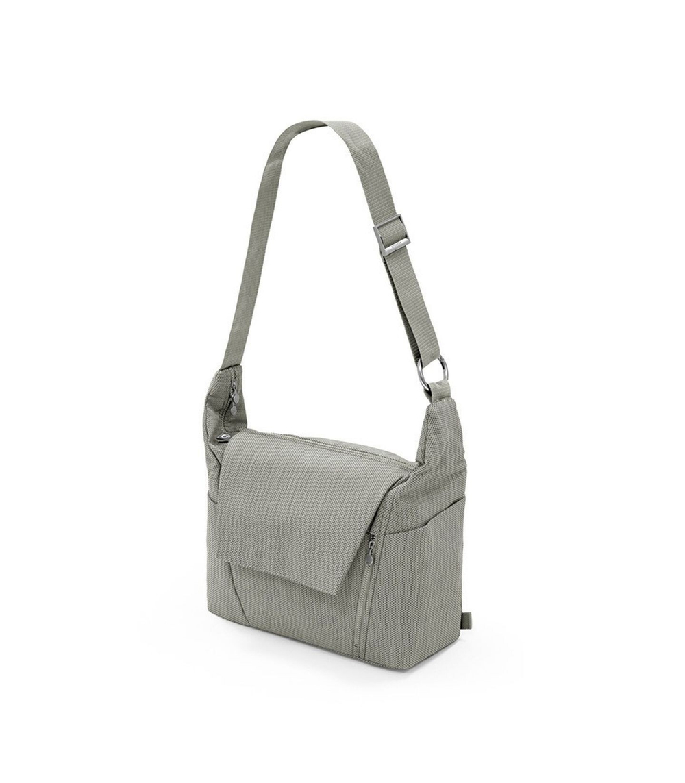 Сумка для коляски Stokke Changing Bag, Brushed Grey, серый твид