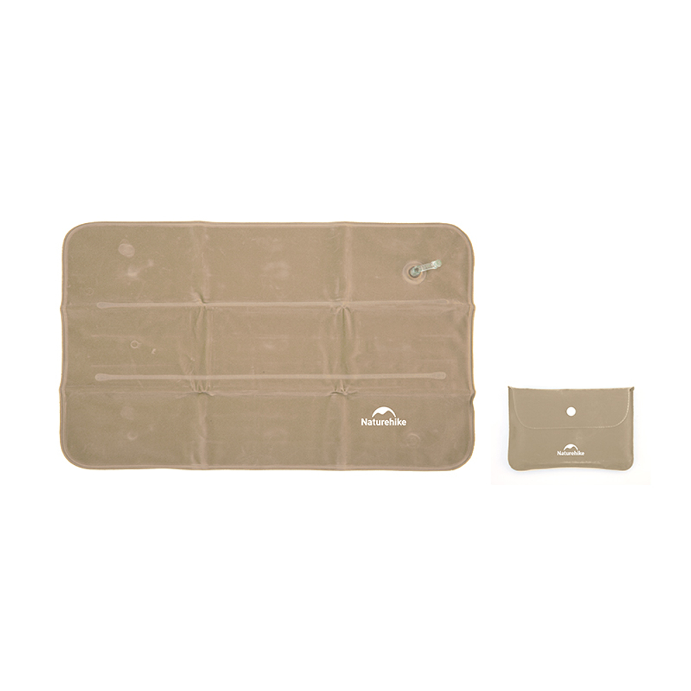 Подушка Naturehike NH18F018-Z надувная прямоугольная , артикул NH18F018-Z-G, цвет серо-коричневая