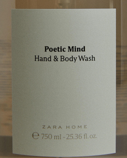 Zara Home Жидкое мыло Poetic Mind 750 мл для рук и тела, парфюмированное, аромат парфюмированный