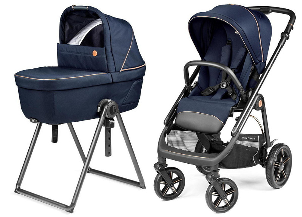 Коляска 3 в 1 Peg Perego Veloce TC Belvedere SLK Blue Shine New