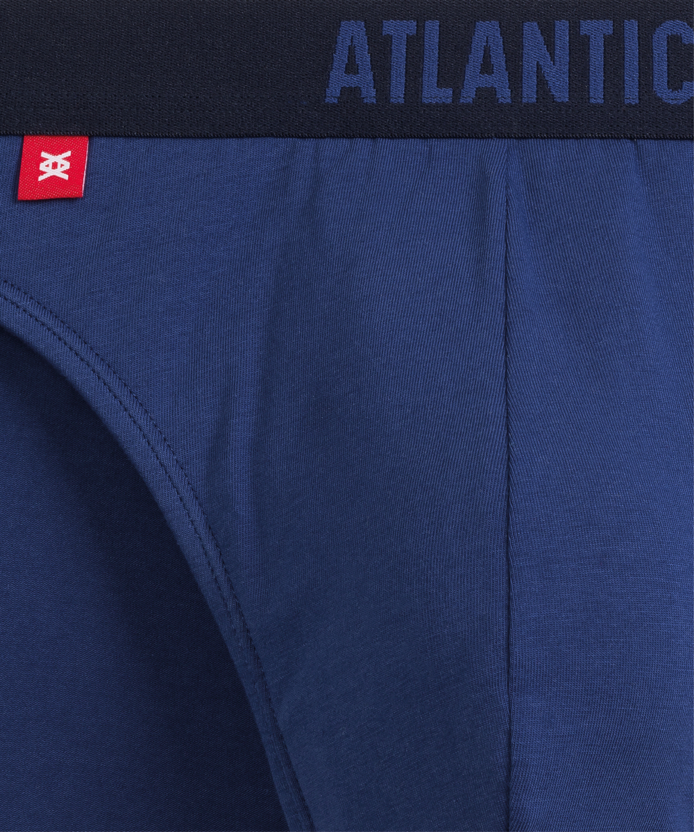 Мужские трусы слипы спорт Atlantic, набор 5 шт., хлопок, светло-зеленые + темно-синие + светло-голубые + индиго + темно-голубые, 5SMP-004