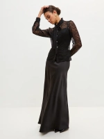 Черная юбка вискозная