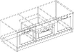 Тумба под ТВ № 2 "Александрия" ГА-11