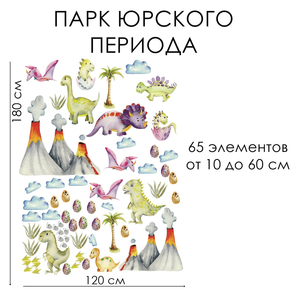 Стикеры ПАРК ЮРСКОГО ПЕРИОДА