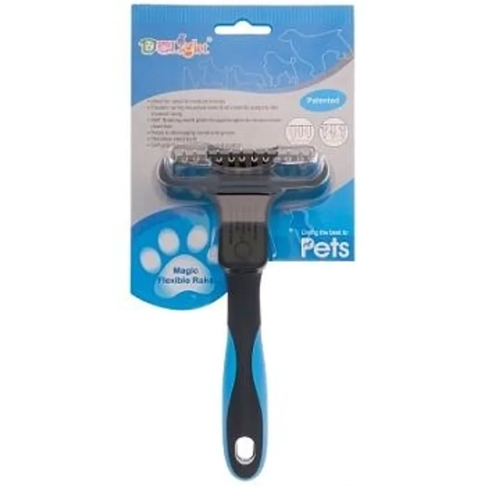 Расческа-грабли DeLIGHT, 13 плавающих мал. длин.зуб 46813L