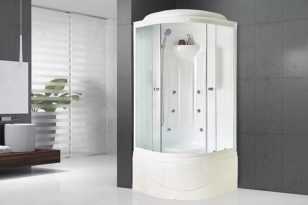 Душевая кабина Royal Bath RB90BK2-M 90x90 профиль белый/стекло матовое
