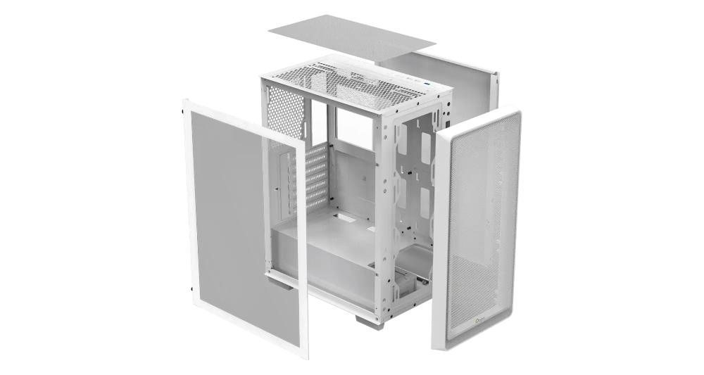 Корпус Ocypus Gamma C60 WH ATX/mATX/ITX 3xUSB Белый Gamma-C60-WHG000XX-GL