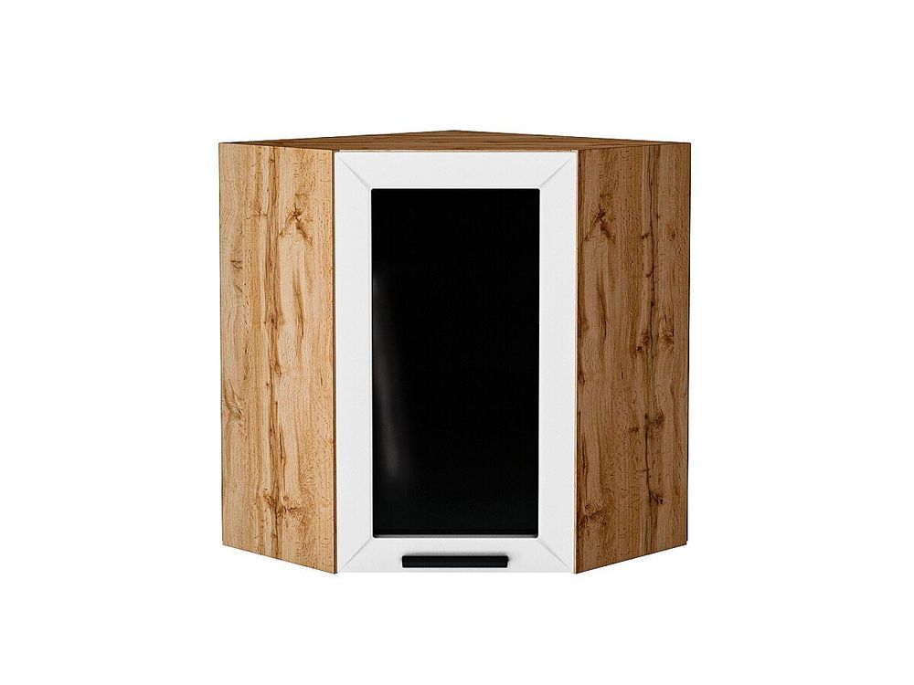 Шкаф верхний угловой остекленный Глетчер