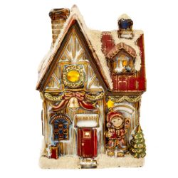 GAEM Фигурка декоративная с подсвет "Домик" (AAx2, н/п), L10,5 W8,5 H14,5 см
