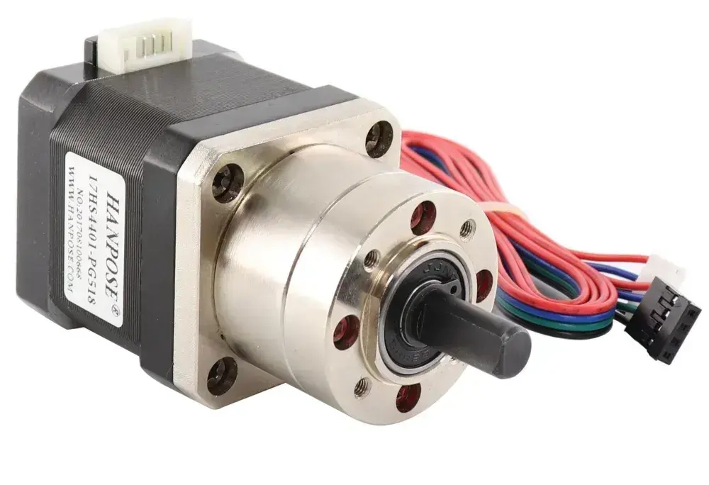 Шаговый двигатель HANPOSE nema 17 17HS4401S с редуктором 5.18:1