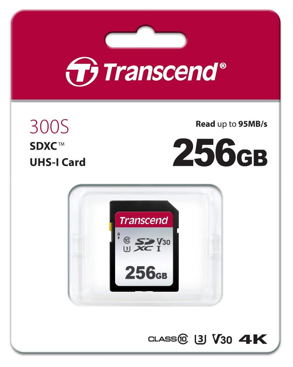 Карта памяти SDXC 256GB Transcend TS256GSDC300S