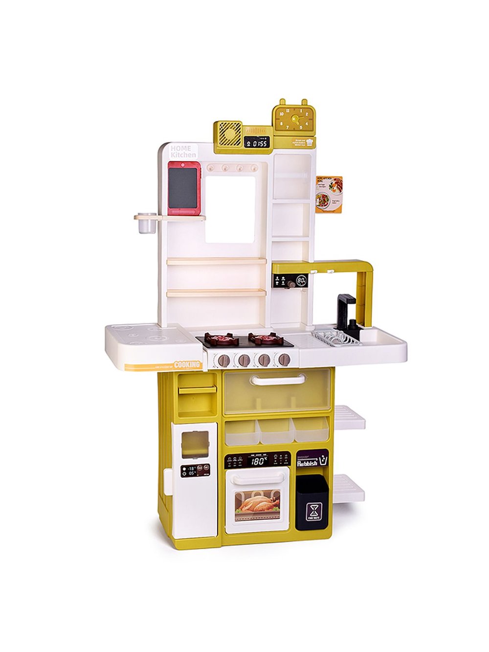 Игровой набор кухня Весёлый поварёнок с паром, 108 предметов (889-369)