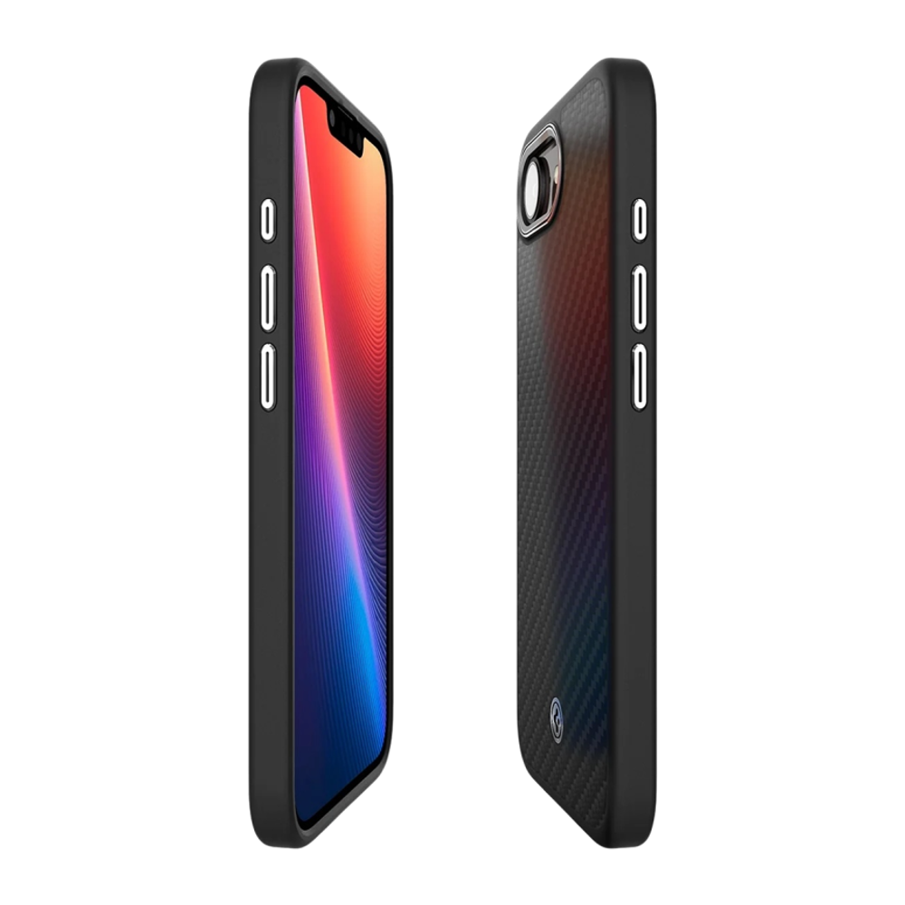 Арамидный чехол MagSafe Spigen Enzo Aramid для iPhone 16e и 17e Гибридный чехол из арамидного волокна Aerocore с повышенным уровнем защиты при падении