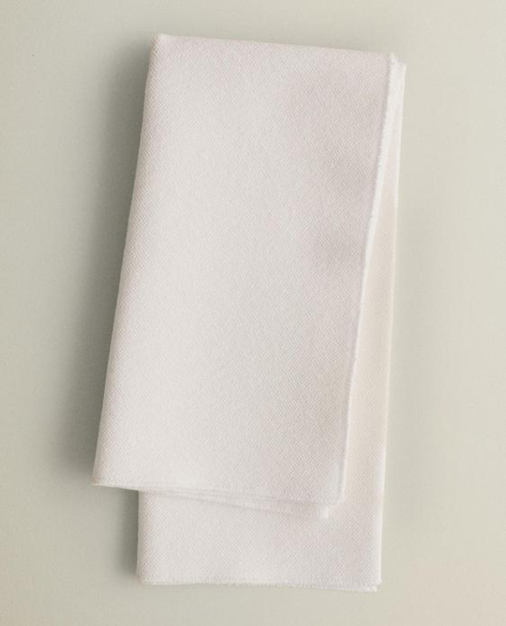 ZARA HOME САЛФЕТКИ ИЗ ПЛОТНОГО ХЛОПКА (2 ШТ.), БЕЛЫЙ